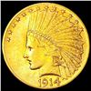Image 1 : 1914 $10 Gold Eagle CLOSELY UNCIRCULATED