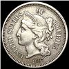 Image 1 : 1867 3 Cent Nickel NEARLY UNCIRCULATED