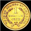 Image 2 : 1852 Rare Gold Dollar CHOICE AU