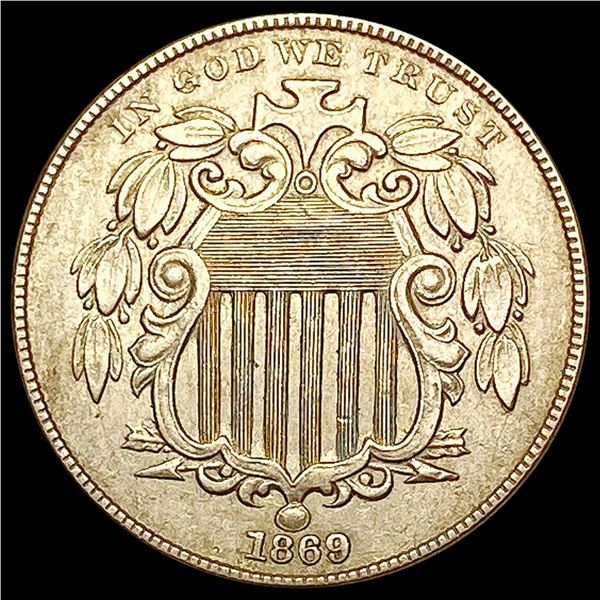 1869 Shield Nickel CLOSELY UNCIRCULATED