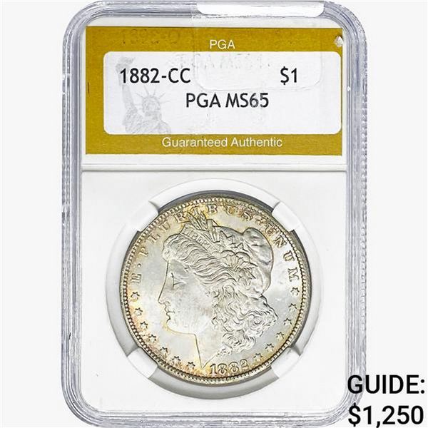1882-CC Morgan Silver Dollar PGA MS65