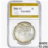 Image 1 : 1882-CC Morgan Silver Dollar PGA MS65