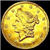 Image 1 : 1853 Round California Gold Half Dollar CLOSELY UNC