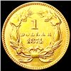 Image 2 : 1874 Rare Gold Dollar CLOSELY UNCIRCULATED