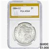 Image 1 : 1884-CC Morgan Silver Dollar PGA MS64