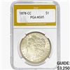 Image 1 : 1878-CC Morgan Silver Dollar PGA MS65
