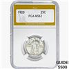 Image 1 : 1920 Standing Liberty Quarter PGA MS63