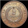 Image 2 : 1867 Two Cent Piece CHOICE AU