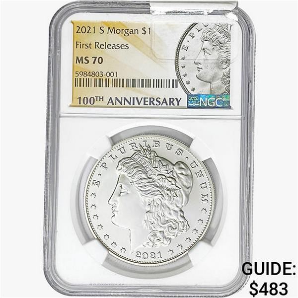 2021-S Morgan Silver Dollar NGC MS70
