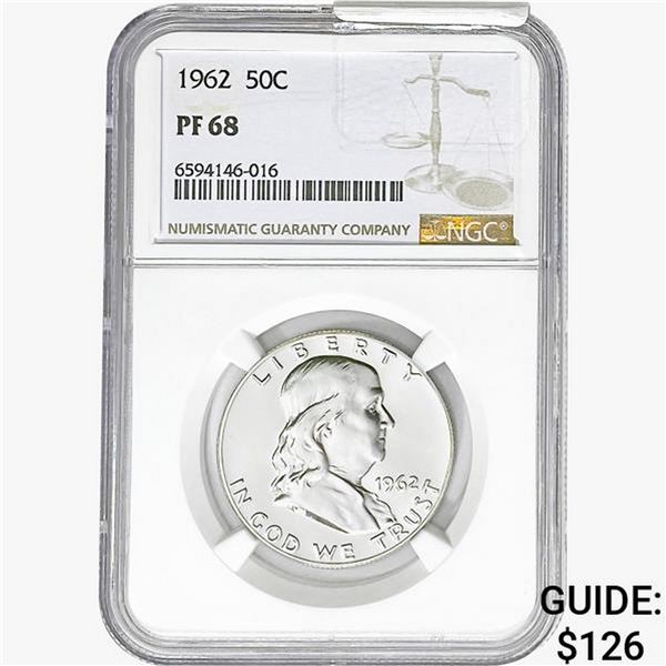 1962 Franklin Half Dollar NGC PF68