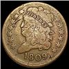 Image 1 : 1809 Classic Head Half Cent NICELY CIRCULATED