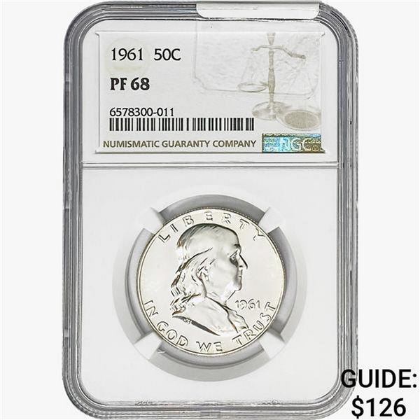 1961 Franklin Half Dollar NGC PF68