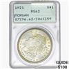Image 1 : 1921 Morgan Silver Dollar PCGS MS62