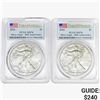 Image 1 : [2] 2016 Silver Eagle PCGS MS70
