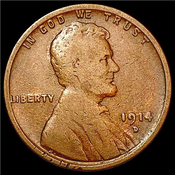 1914-D Wheat Cent NICELY CIRCULATED