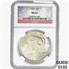 Image 1 : 1923 Silver Peace Dollar NGC MS63