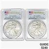 Image 1 : [2] 2016 Silver Eagle PCGS MS70