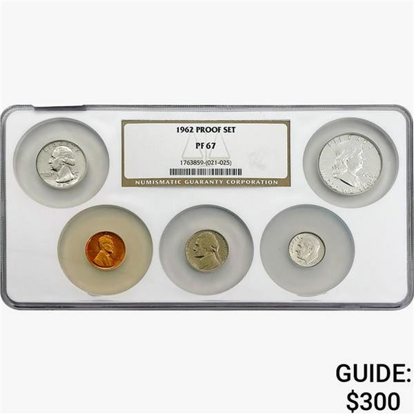 1962 US Proof Set [5 Coins] NGC PF67