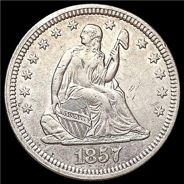 1857 Seated Liberty Quarter CLOSELY UNCIRCULATED