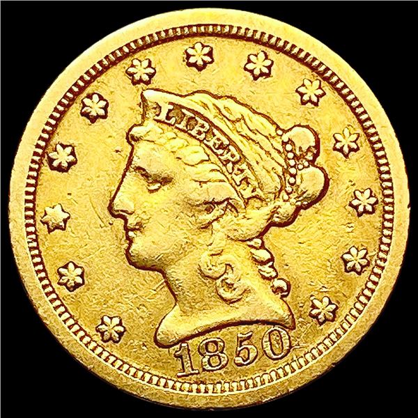 1850-O $2.50 Gold Quarter Eagle NICELY CIRCULATED