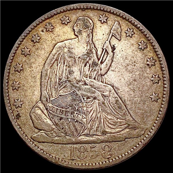 1858-O Seated Liberty Half Dollar LIGHTLY CIRCULAT