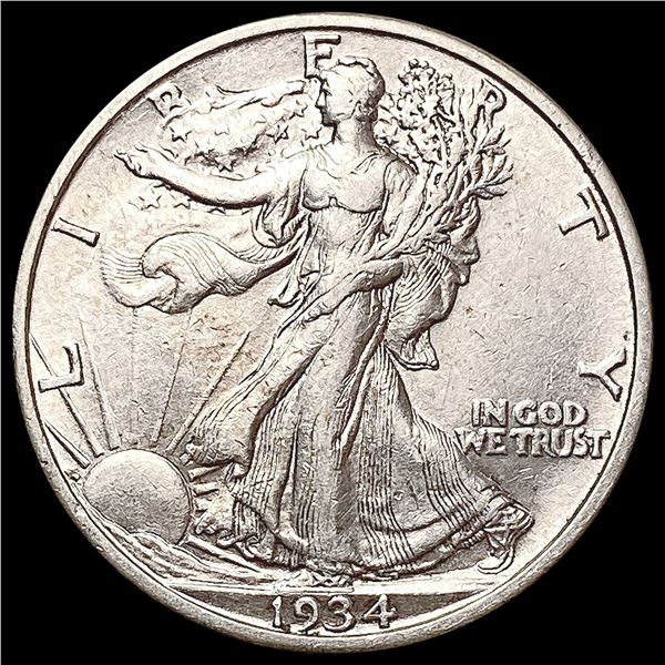 1934-S Walking Liberty Half Dollar CLOSELY UNCIRCU