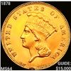 Image 1 : 1878 $3 Gold Piece CHOICE BU