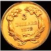 Image 2 : 1878 $3 Gold Piece CHOICE BU