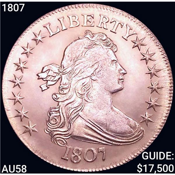 1807 Draped Bust Half Dollar CHOICE AU