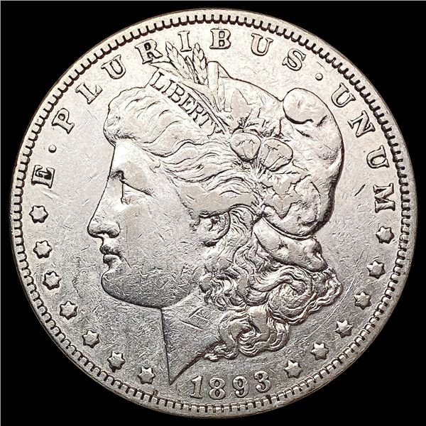 1893 Morgan Silver Dollar NEARLY UNCIRCULATED