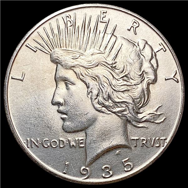 1935 Silver Peace Dollar CLOSELY UNCIRCULATED