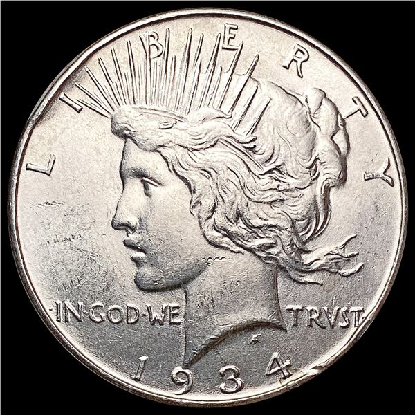 1934 Silver Peace Dollar CLOSELY UNCIRCULATED