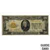 Image 1 : 1928 $20 GOLD CERTIFICATE NOTE VERY FINE