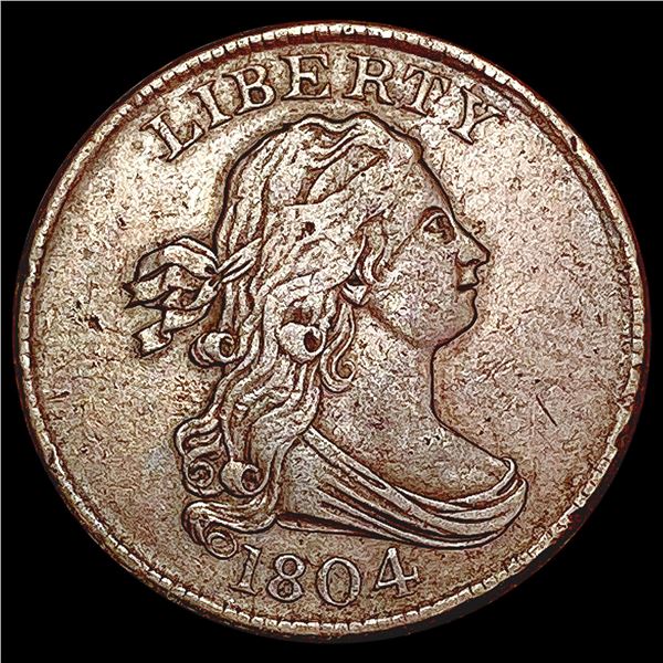 1804 Draped Bust Half Cent LIGHTLY CIRCULATED