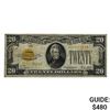 Image 1 : 1928 $20 GOLD CERTIFICATE NOTE VERY FINE