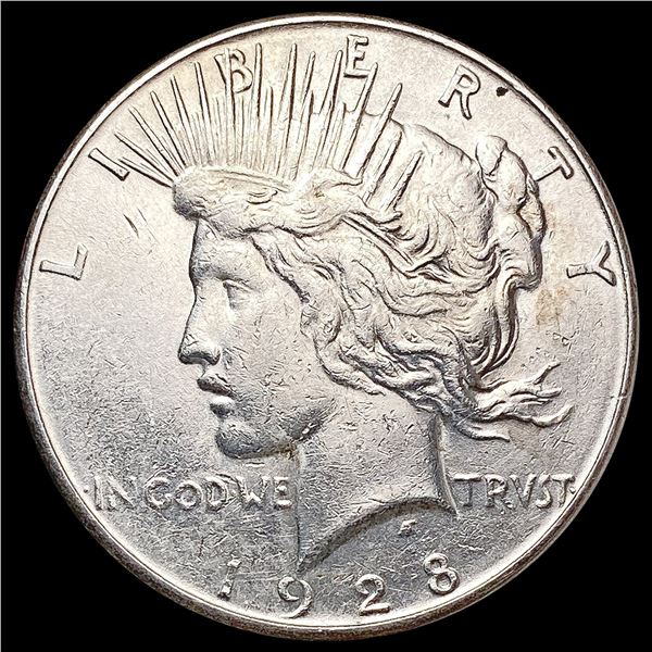1928-S Silver Peace Dollar CLOSELY UNCIRCULATED