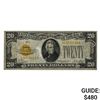 Image 1 : 1928 $20 GOLD CERTIFICATE NOTE VERY FINE