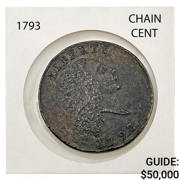 1793 Chain Cent America Lightly Circulated