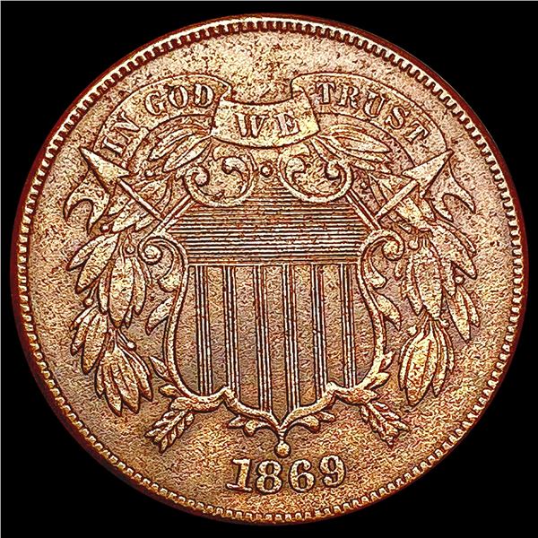 1869 Two Cent Piece CLOSELY UNCIRCULATED