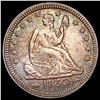 Image 1 : 1853 Arr. Rays Seated Liberty Quarter CLOSELY UNCI