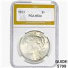 Image 1 : 1923 Silver Peace Dollar PGA MS66