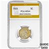 Image 1 : 1925 Buffalo Nickel PGA MS64 Miami Coll.