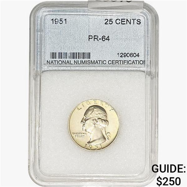 1951 Washington Silver Quarter NNC PR64