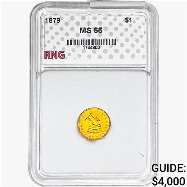 1879 Rare Gold Dollar RNG MS65