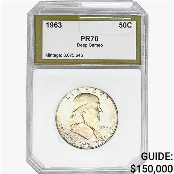 1963 Franklin Half Dollar PCI PR70 DCAM