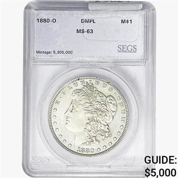 1880-O Morgan Silver Dollar SEGS MS63 DMPL