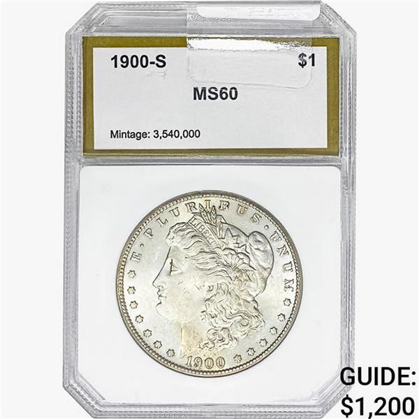 1900-S Morgan Silver Dollar PCI MS60