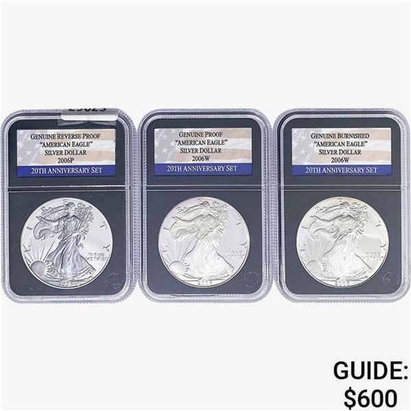 [3] 2006 Silver Eagle PCS  Genuine Set