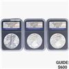 Image 1 : [3] 2006 Silver Eagle PCS  Genuine Set