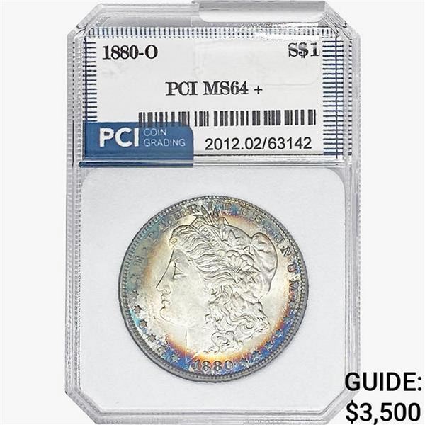 1880-O Morgan Silver Dollar PCI MS64+